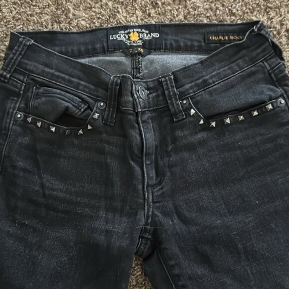 Lucky Brand 2/26 R Black Charlie Skinny - Picture 2 of 11